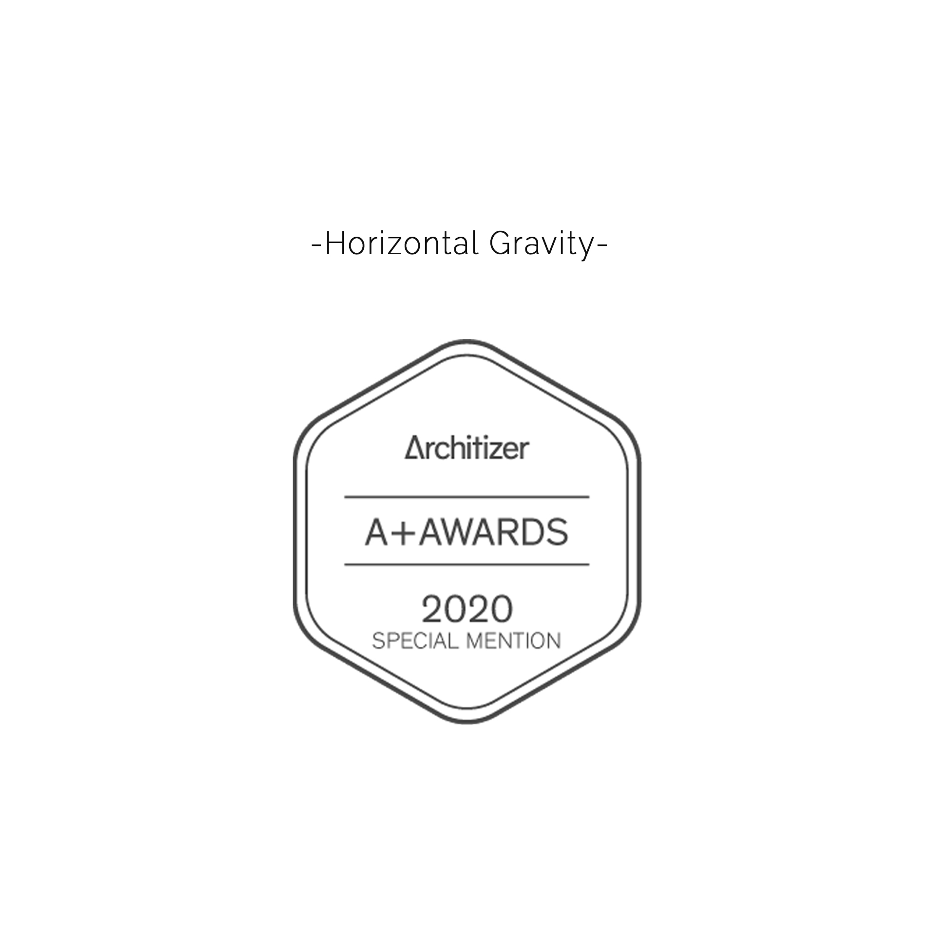 "Horizontal Gravity" receives special mention in the 2020 Architizer A+ Awards